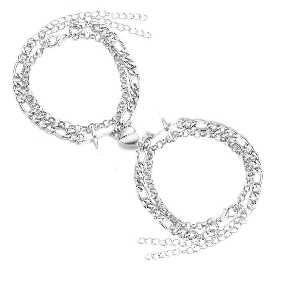 Silver Matching Bracelet Set