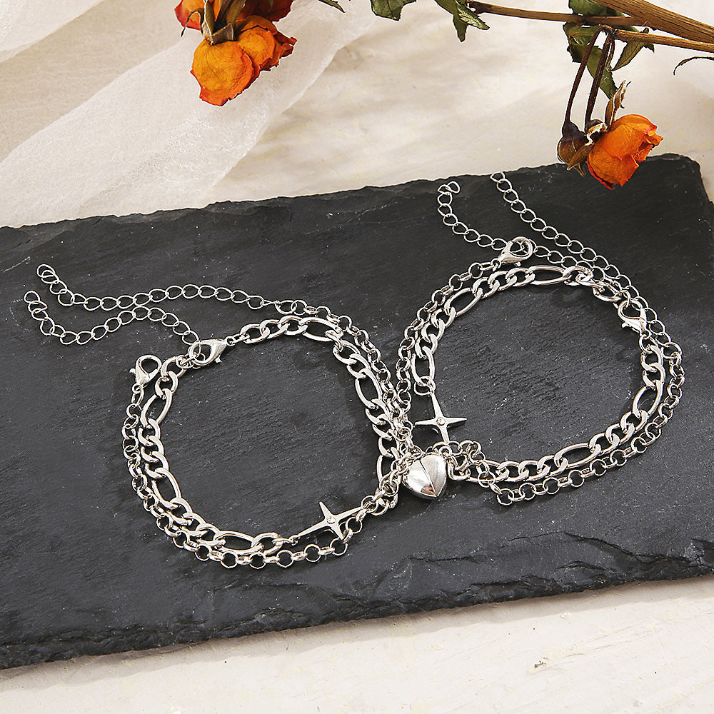 Silver Matching Bracelet Set