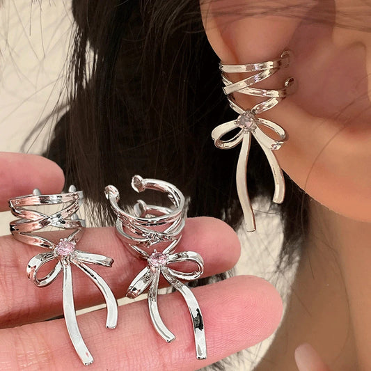 Ballet Ribbon Ear Clips