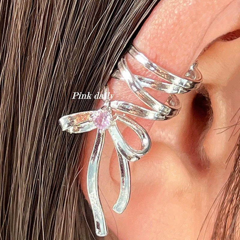 Ballet Ribbon Ear Clips